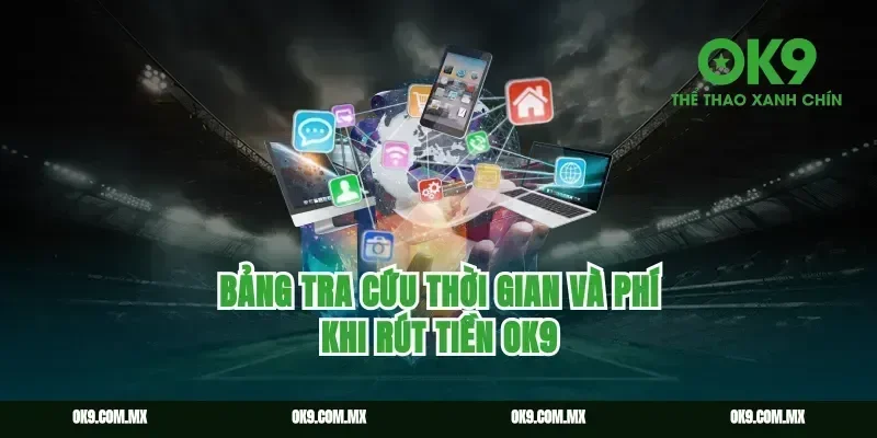 Bảng Tra Cứu Thời Gian Và Phí Khi Rút Tiền Ok9